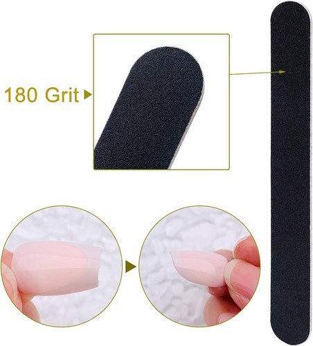 10/30 Pack Double Sided Emery Boards Nail File 100/180 Grit for Acrylic Nails - Picture 21 of 21