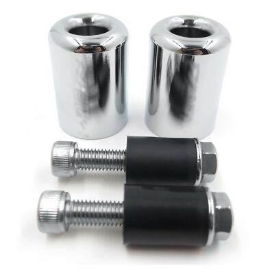 HTTMT Black Bar End Slider Kit With Rubber For Kawasaki Ninja ZX