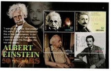 Grenada 2005 - ALBERT EINSTEIN - SHEET OF 4 STAMPS - Scott #3517 - MNH