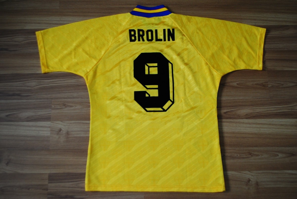 Maillot Vintage Suède Domicile 1994-1996 - Tomas Brolin #11 - Taille M - Adidas - Occasion
