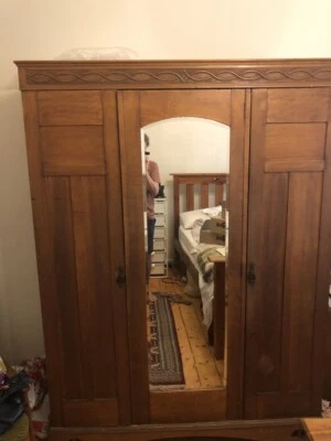 Antique Wardrobe With Full Length Mirror Antiques Gumtree