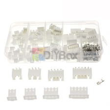 230Pcs XH2.54 2P 3P 4P 5Pin 230mm Feed Through Terminal Kit JST Wire Connector