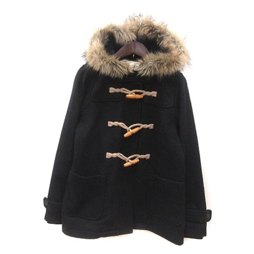 Earth Music & Ecology Duffle Coat Full Lining M Black MS Earth Music & Ecology Duffle Coat Full Lining M Black MS