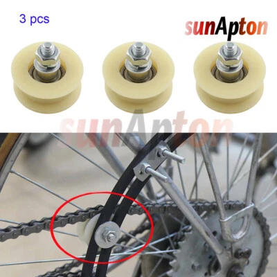SUNAPTON 3x Pulley Chain Tensioner Roller For 49cc 60cc 66cc 80cc Motorized Bicycle Bike