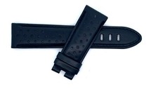 Montblanc Men's 22mm x 20mm Black Leather Watch Band Strap FXB
