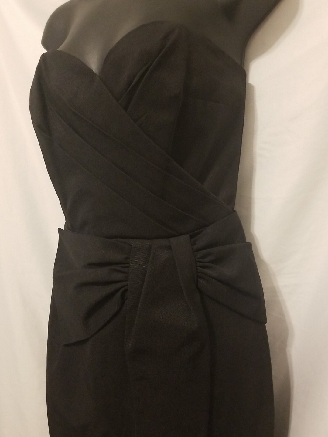 HM Strapless Black Cocktail Party Dress Women Sz 8 Knee Length Zip Up thumbnail 4