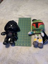 Star Wars Boba Fett Darth Vader 8  Plush Mattel Stuffed Toy Doll Set Lot