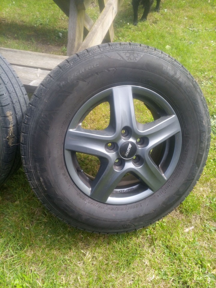 16" METALLIC GREY ALLOY WHEELS FIAT DUCATO MOTORHOME VAN CAMPER LOAD