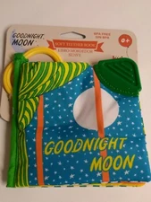Goodnight Moon Soft Teether Book with On-the-Go Clip- BPA Free- 0 months+