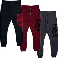 Ecko Unltd Men's Sweatpants Embroidered Felt Logo Fleece Jogger