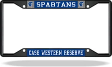 Case Western Reserve SPARTANS Black License Plate Frame