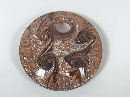 Beautiful Hand Blown Glass Round Pendant - Picture 2 of 4
