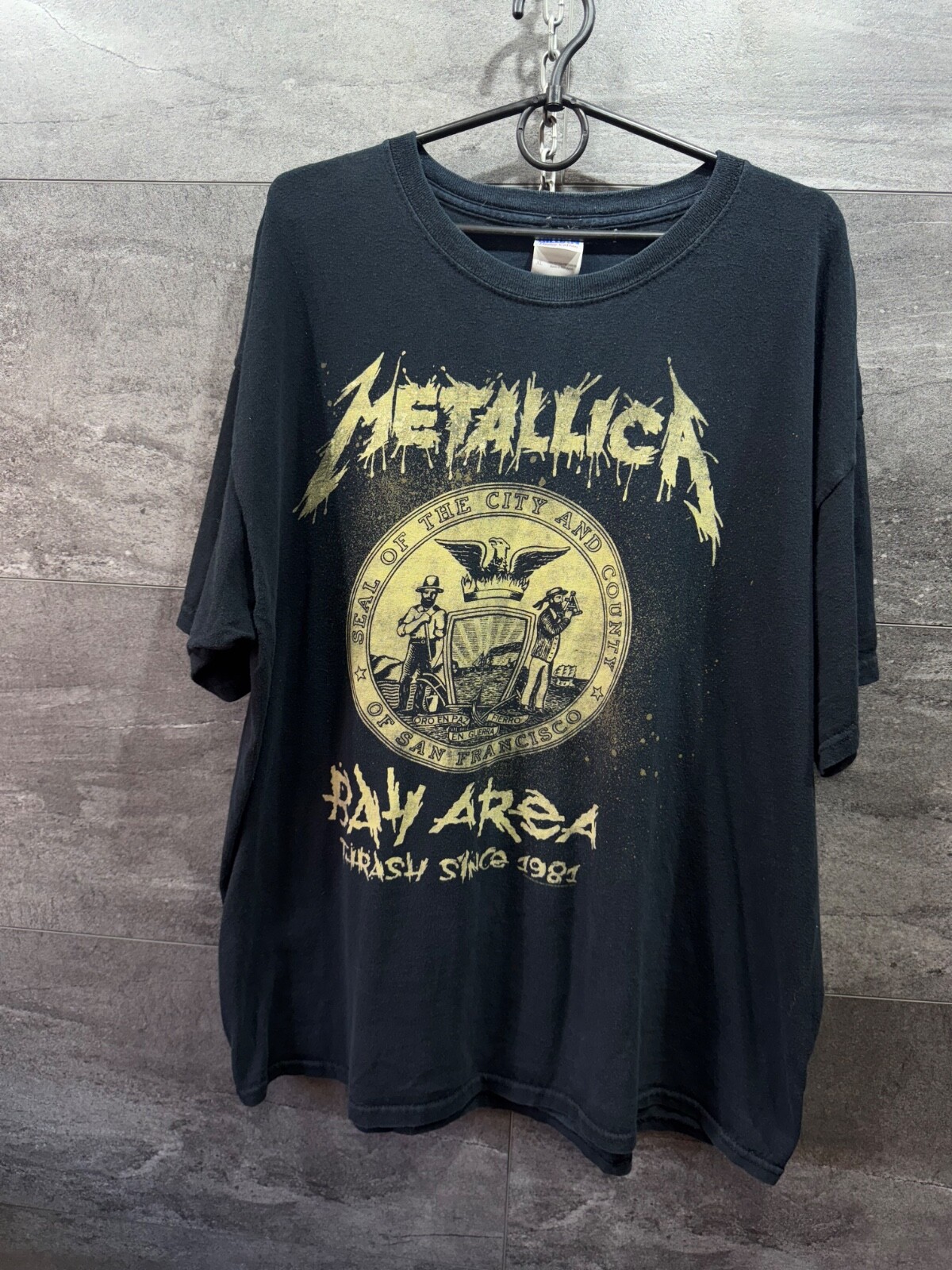 Vintage 00s Metallica Shirt Bay Area Thrash Since 1981 Size XL