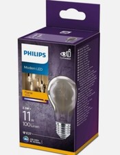 Philips LED Flame Light Bulb A60 E27 Edison Screw Warm White 2.3W-11W Equivalent