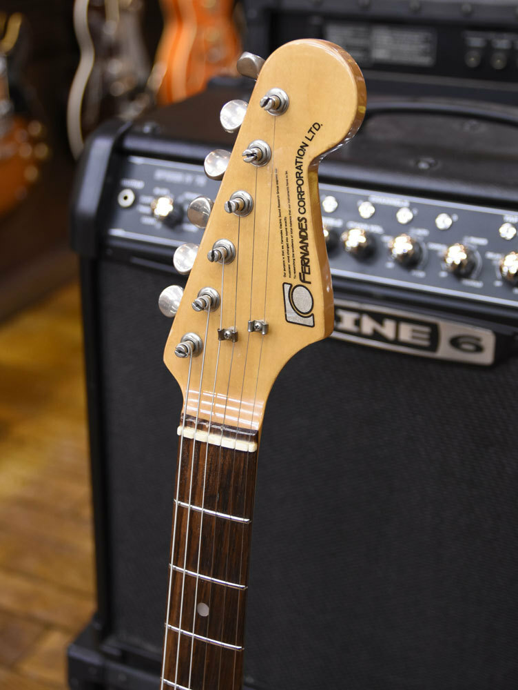 Used 1980s FERNANDES FST-60J White Electric Guitars w/SC