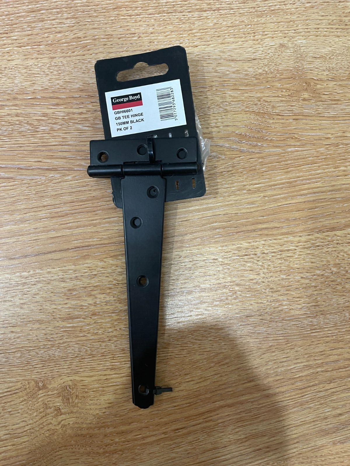 George Boyd Black Tee Hinge 150mm Black  Cabinet Shed Door & Gate GBHI6603