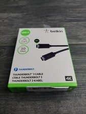 Belkin - 2.6' Thunderbolt Cable UBS C - Black  4GB speed 2.6ft 