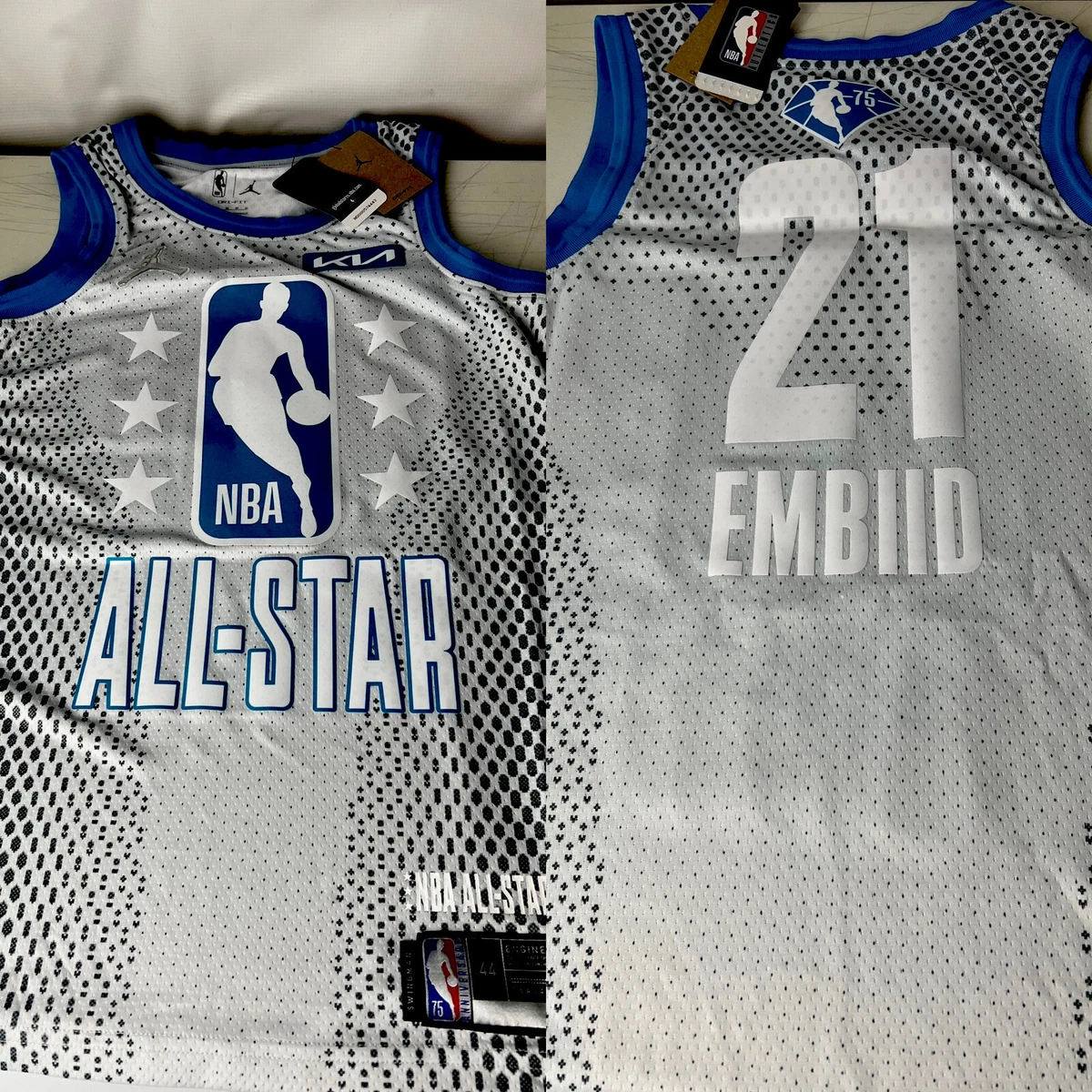 Joel Embiid Jordan Brand 2022 NBA All-Star Game Swingman Jersey - Gray