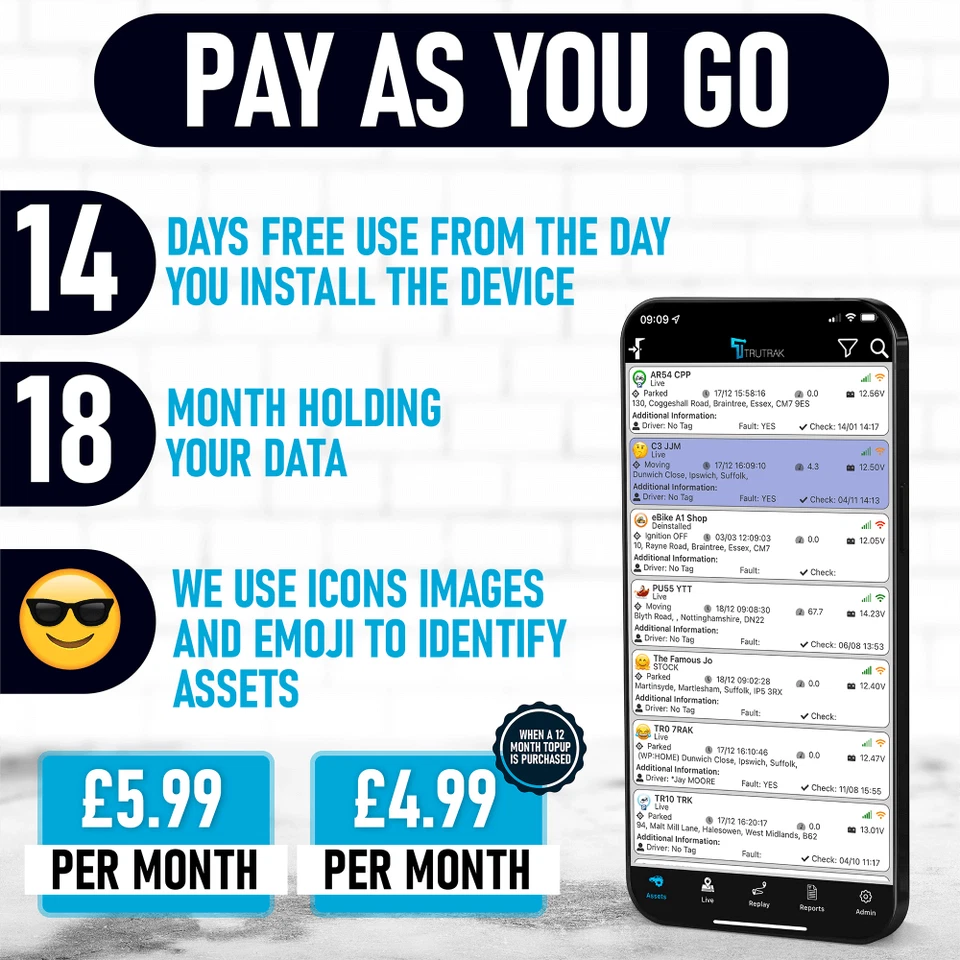 TruTrak GAT24 GPS Tracker 4G - Real Time magnetic vehicle car Tracking Device - Image 2 of 4