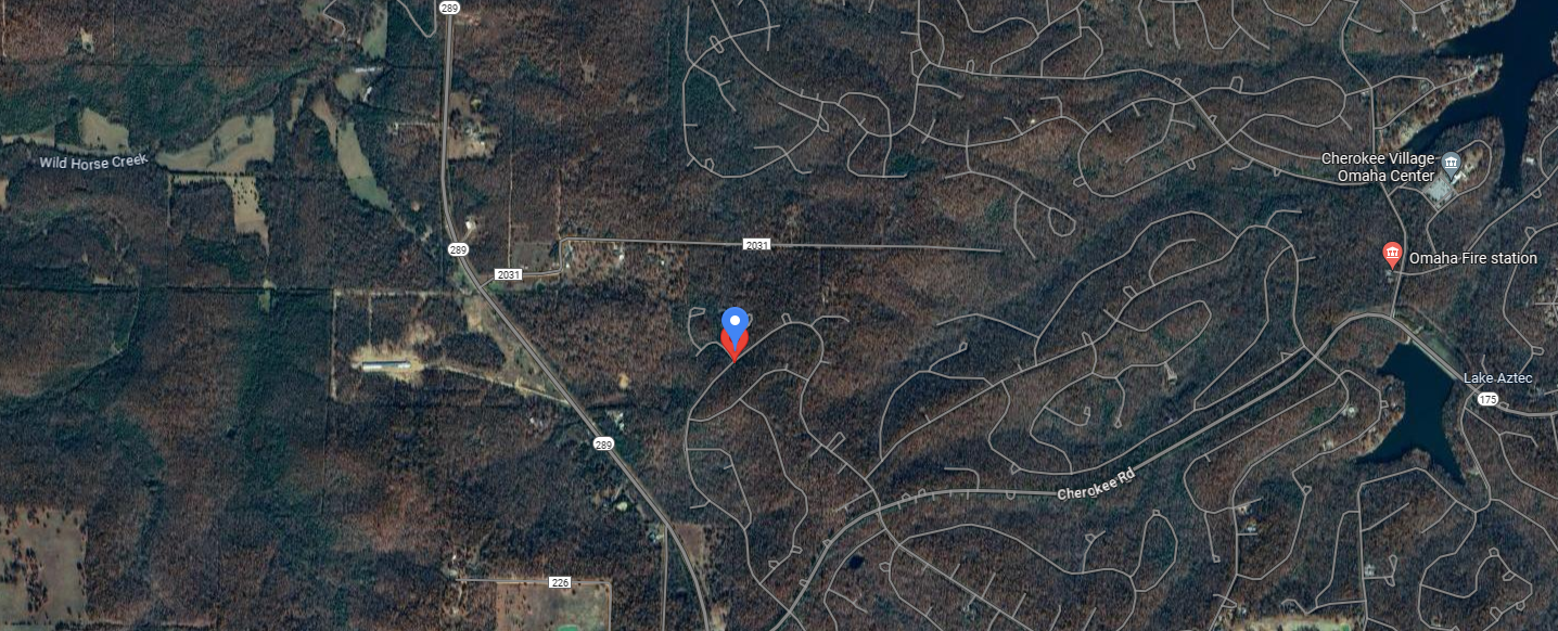 CORNER LOT * CHEROKEE VILLAGE ARKANSAS * LAND FOR YOUR HOME * NO