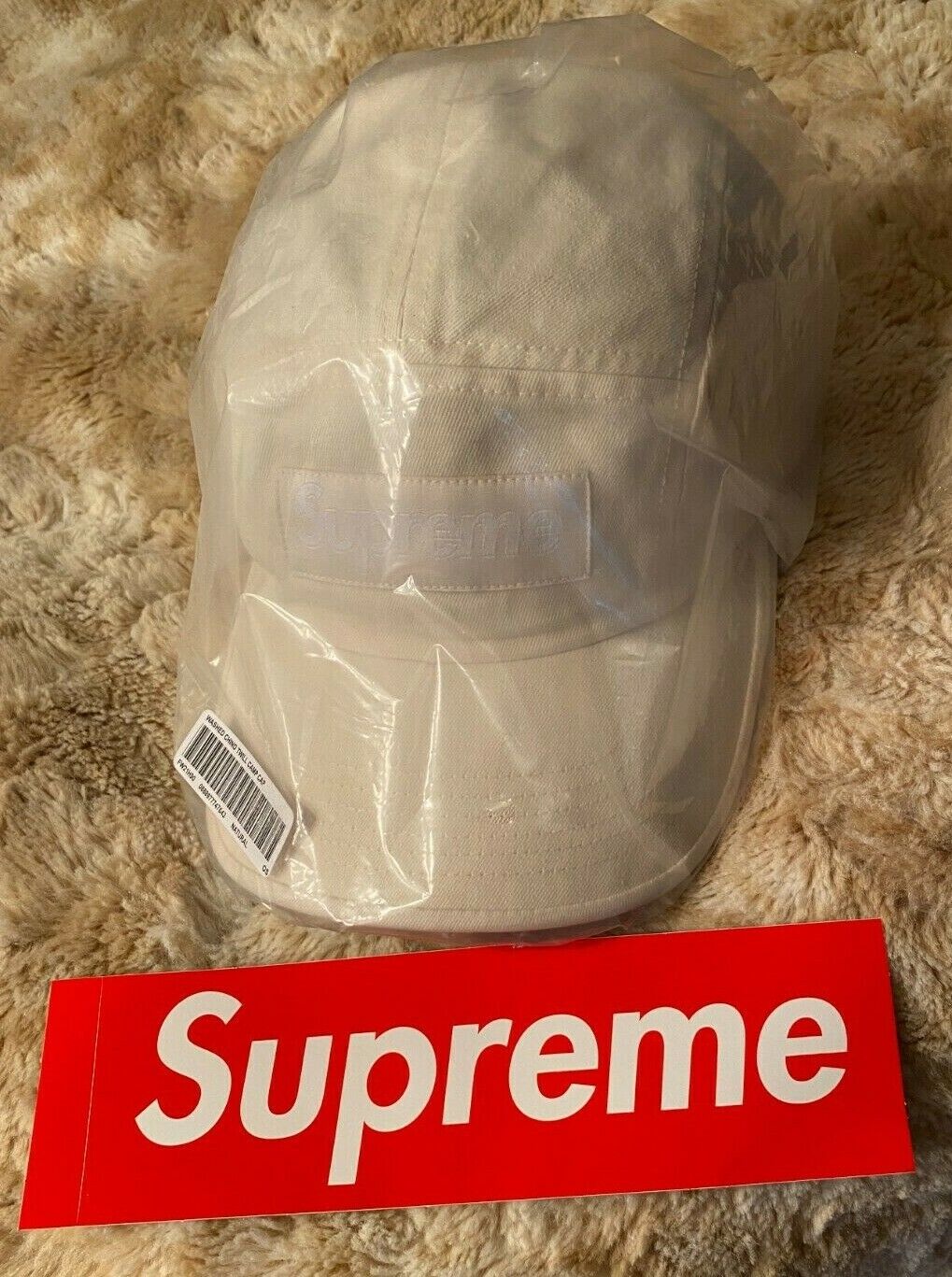Supreme Washed Chino Twill Camp Cap Hat FW21 Strap-Back Authentic