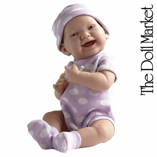Berenguer 15&rdquo; La Newborn 18513 Purple Polka Dot "Real Girl