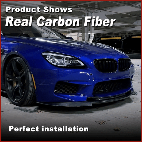 Fit For BMW 6 Series F06 F12 F13 M6 Real Carbon Fiber Front Bumper Lip Spoiler  - Bild 21 von 21