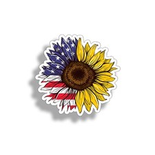 4 Usa Flag Sunflower Sticker Sun Flower Laptop Car Vehicle Window Bumper Decal 4 Usa Flag Sunflower Sticker Sun Flower Laptop Car Vehicle Window Bumper Decal