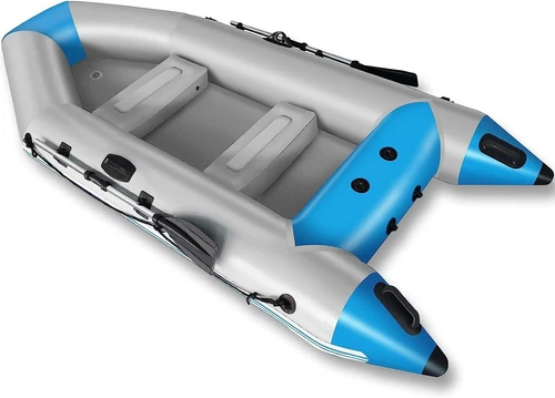 10 ft Dinghy Boat, 4 Person Inflatable Fishing Kayak with Paddles Air Pump