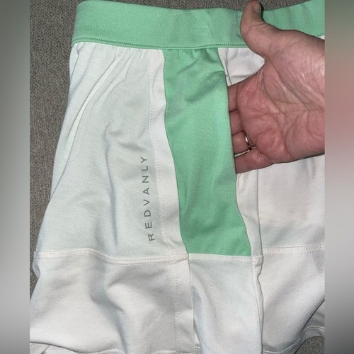 Redvanly Decatur Pull On Skort weiß grün Golf Tennis Pickleball Größe Small - Bild 4 von 10