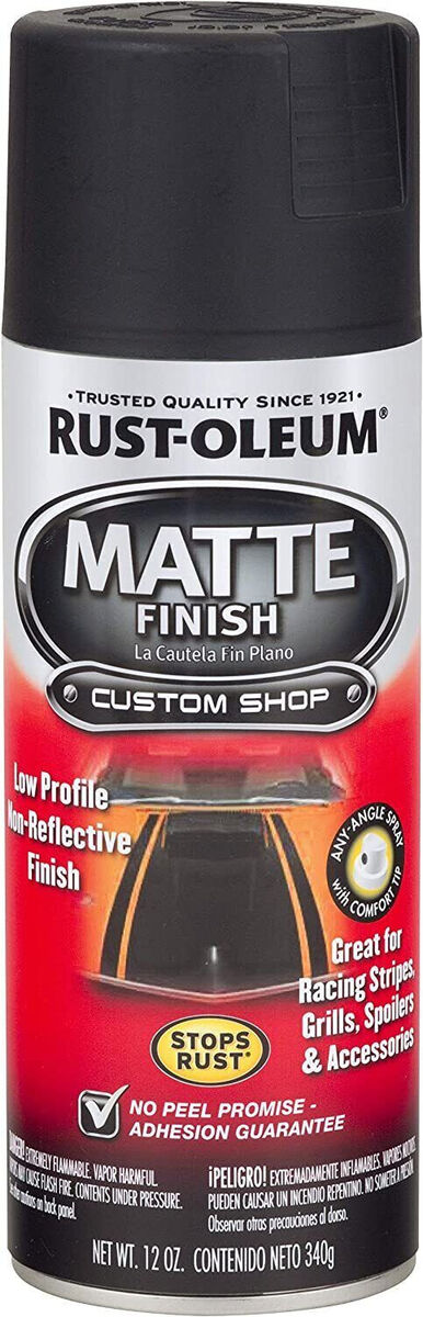 Rust-Oleum 263422 Automotive Matte Finish Spray Paint 12 oz Matte Black