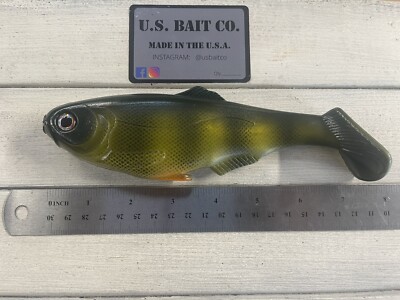 Weedless Swimbait 7.5  Color perch Lot Of 1 Bait