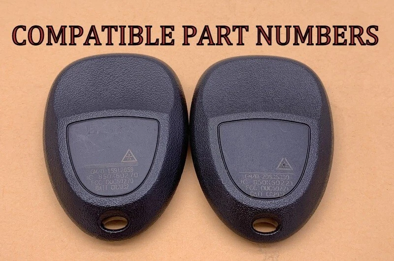 OEM 2006 2007 2008 2009 2010 2011 2012 CHEVY IMPALA MANDO A DISTANCIA SIN LLAVE OUC60270 Foto 3 de 3