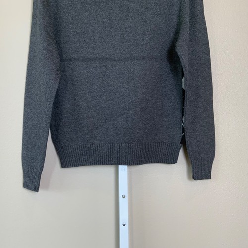 EUC Boys GAP Charcoal Heather Gray Argyle Pullover V-neck Sweater, XL (12) - Picture 17 of 21