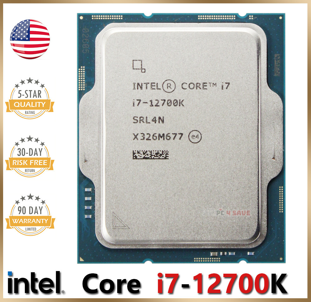Intel 12th Gen Core i7-12700K SRL4N 3.6GHz (Turbo 5.0GHz) 12