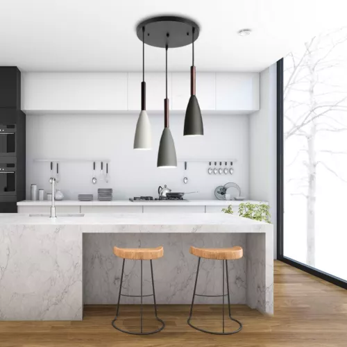 Nordic Pendant Lamp Ceiling Light Dining Table Kitchen Island Lighting Fixture - Picture 2 of 17