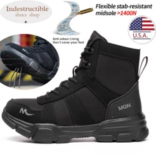 Steel Toe Cap Work Boots Mens Safety Shoes Indestructible Sneakers Construction