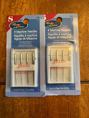 BALL POINT SEWING MACHINE NEEDLES 2051  TWO CARDS NEW SIZE 14 MEDIUM KNITS