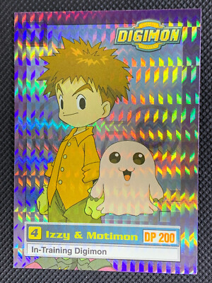 Izzy & Motimon 7 of 34 Holo  1999 Upper Deck Digimon Foil [2]