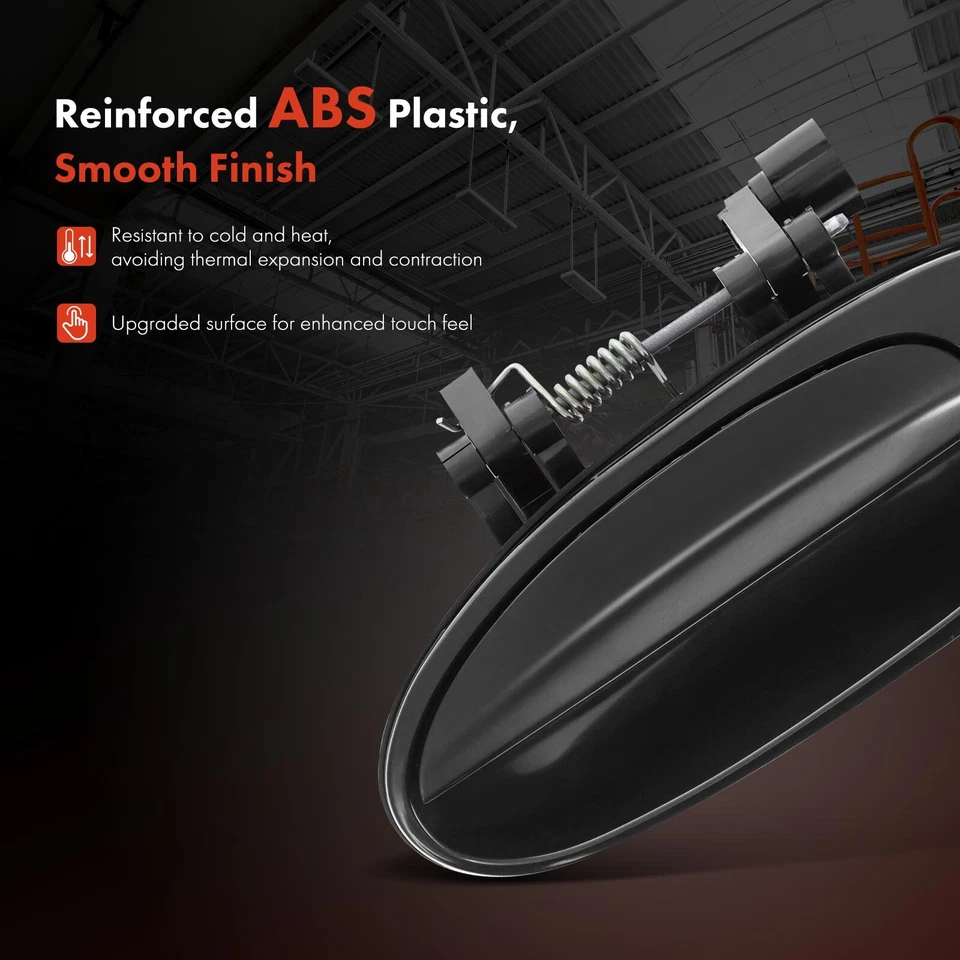 Maçaneta externa preta lisa para driver traseiro para Kia Sephia 1998-2000 Spectra - Imagem 3 de 4