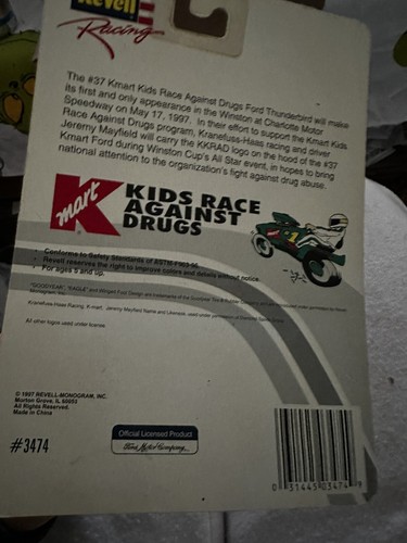 Jeremy Mayfield #37 Kmart Kids Race Against Drugs Revell Racing 1:64 Diecast - Picture 3 of 3