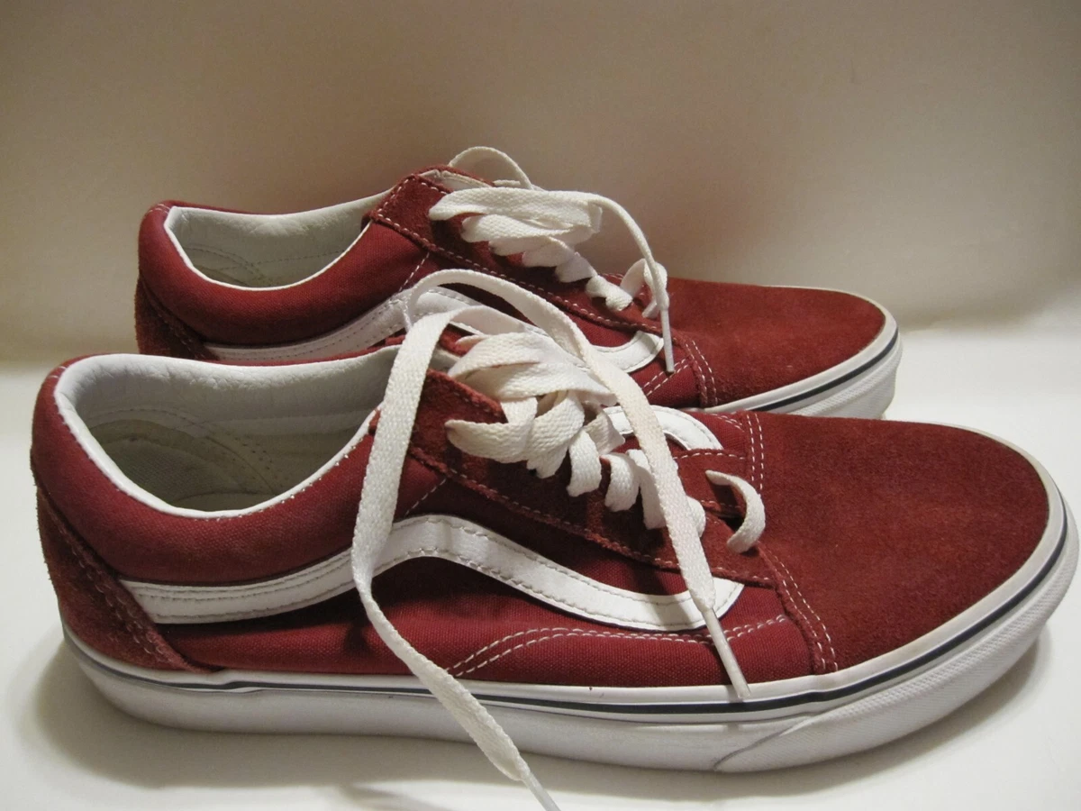 old skool burgundy vans