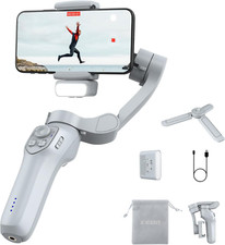 3-Axis Phone Gimbal Stabilizer With Adjustable Fill Light For Smartphone Video R
