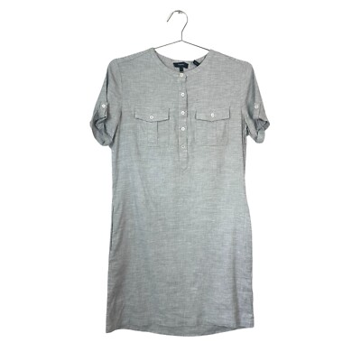 Theory Stretch Linen Shift Dress Size 4 $275 MSRP | eBay Theory Stretch Linen Shift Dress Size 4 $275 MSRP | eBay