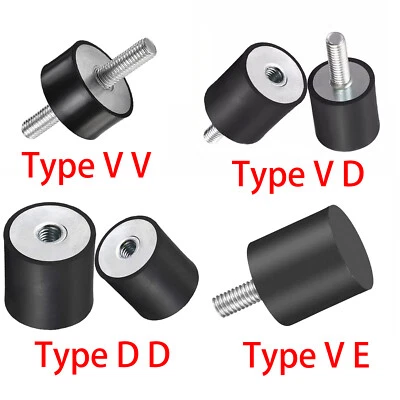 MARKENLOS Gummipuffer Gummilager Schwingungsdämpfer M3 - M10 /VV & VD & VE & DD Typ