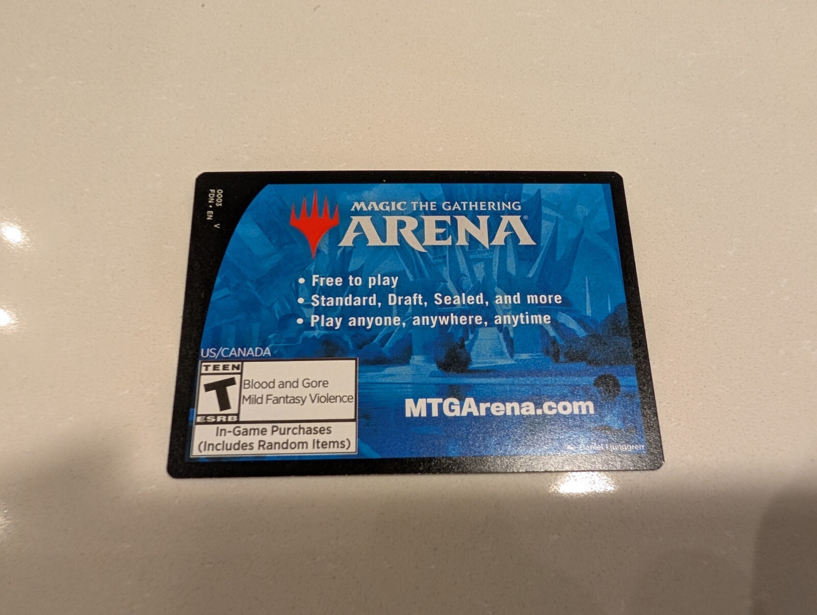 MTG MTGA Arena Code Card Prerelease 6 Booster Packs Foundations FDN - Instant