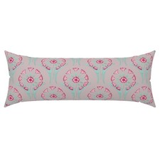 Modern Flowers Pink And Green Modern Flowers XL Rectangle Lumbar Pillow Cover