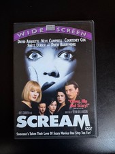 Scream DVD, 1997 David Arquette Courtney Cox. Wes Craven film.