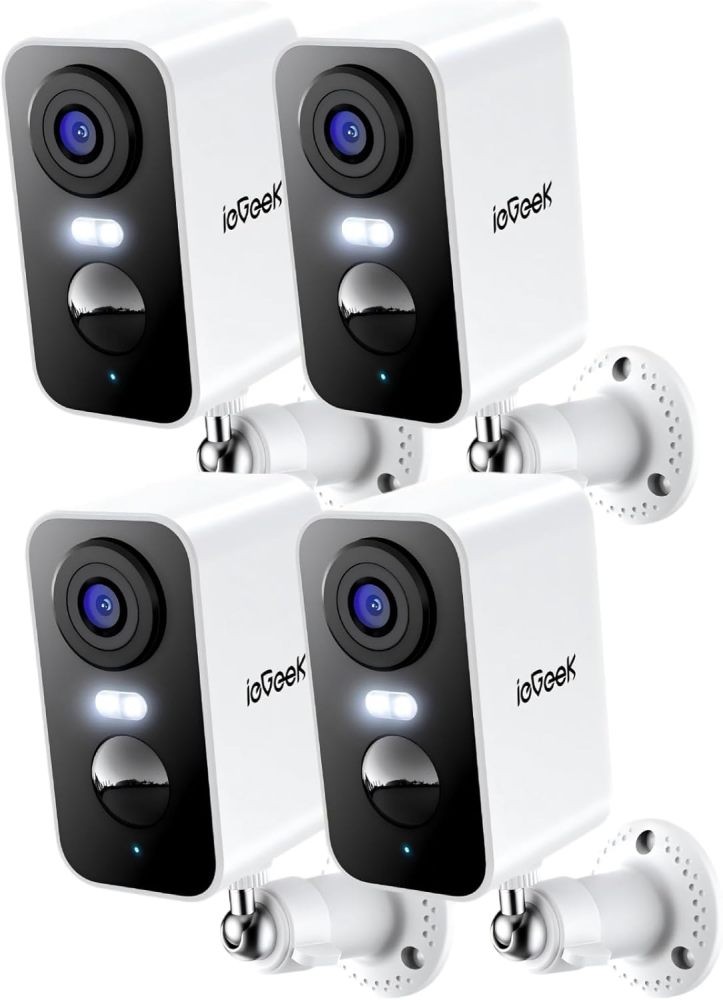 ieGeek 4 Pcs Wireless Outdoor Security Camera System 2K 3MP 