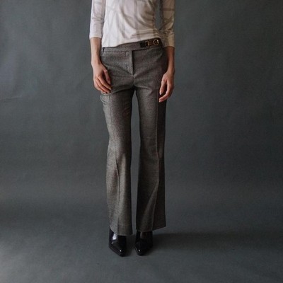 Gucci by Tom Ford Horsebit Detail Flared Trousers